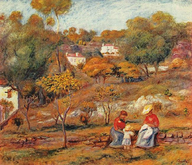 Pierre-Auguste Renoir Landschaft bei Cagnes Norge oil painting art